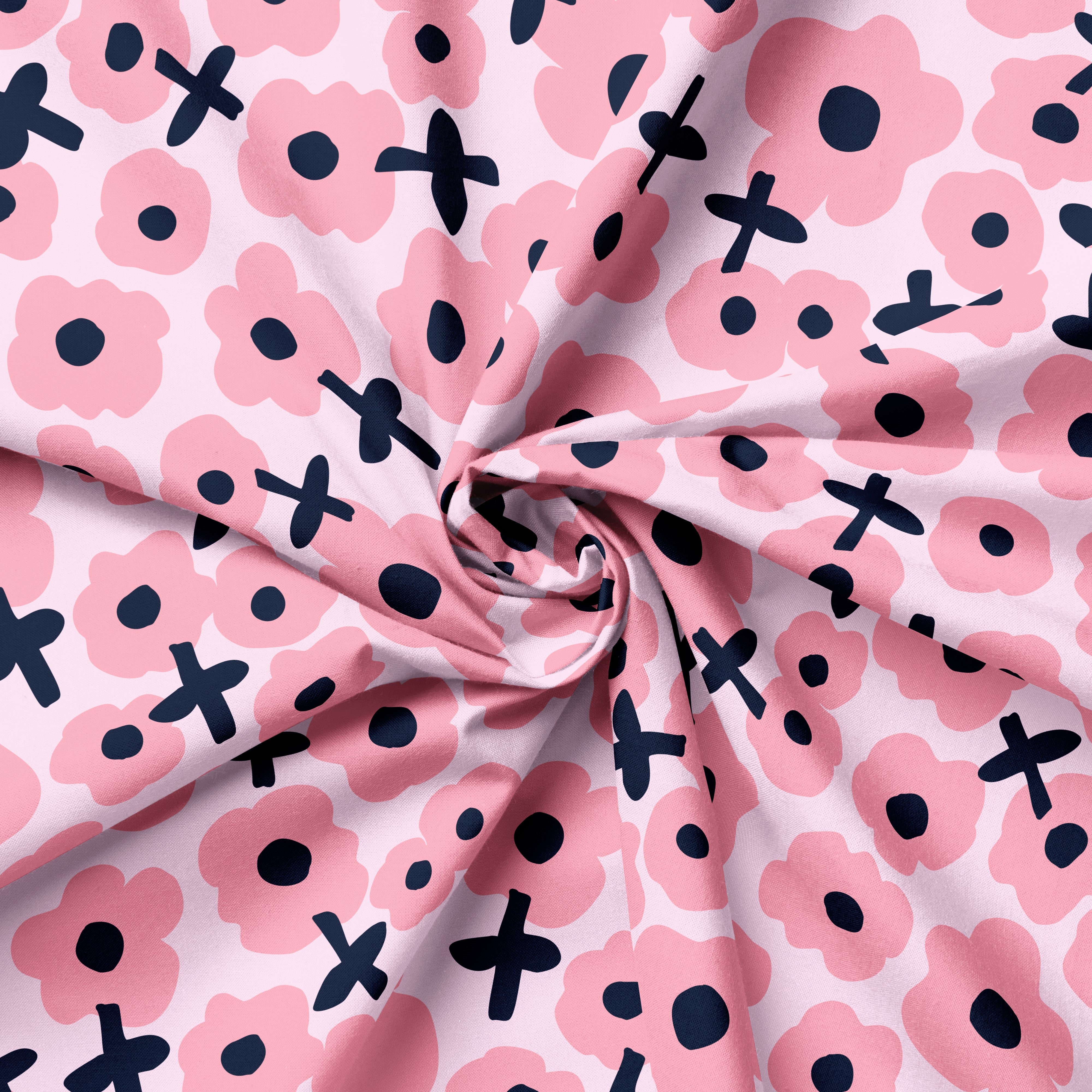 Bloomin Pops Bubblegum | Fabric by the Metre