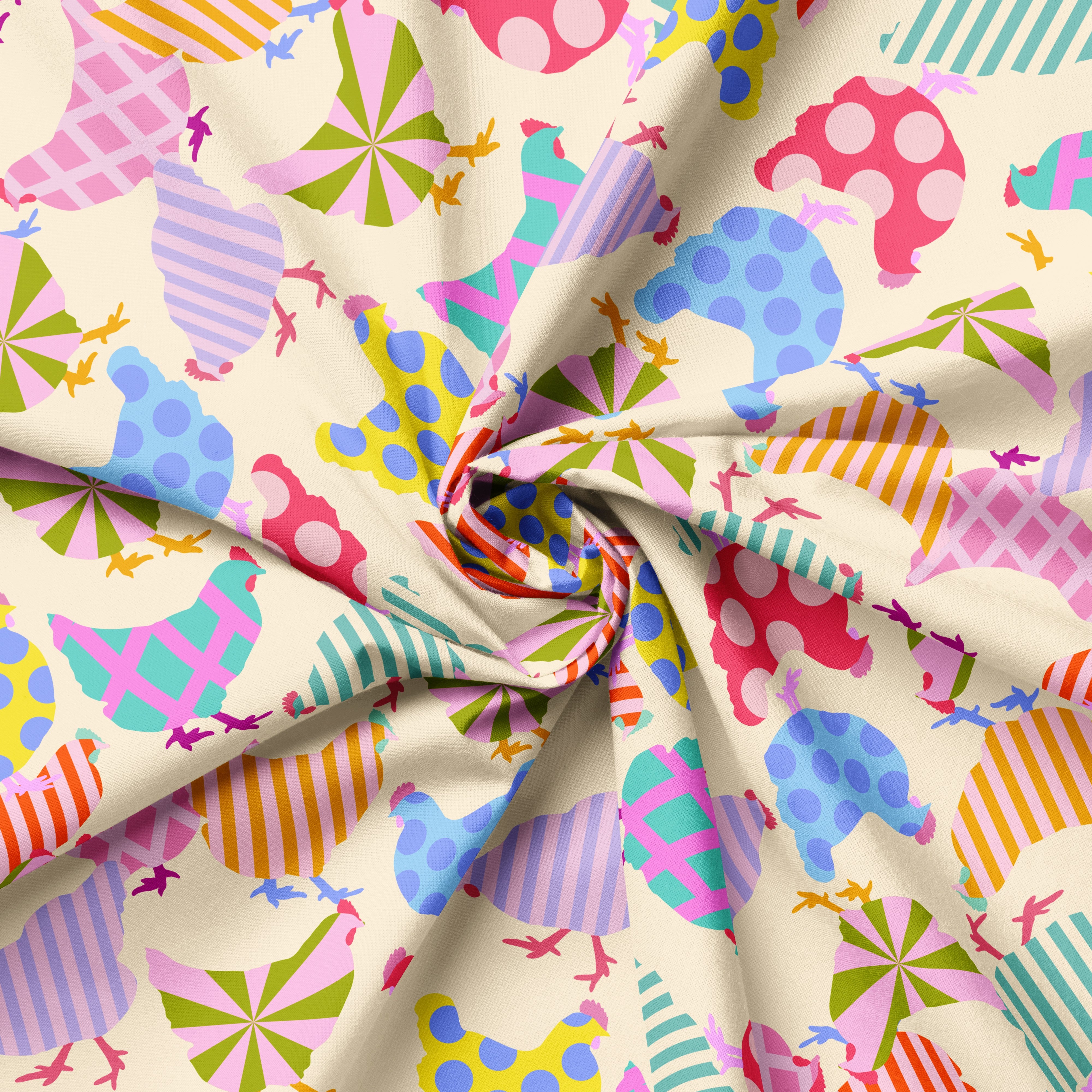 Carnival Chicks | Fabric by the Metre