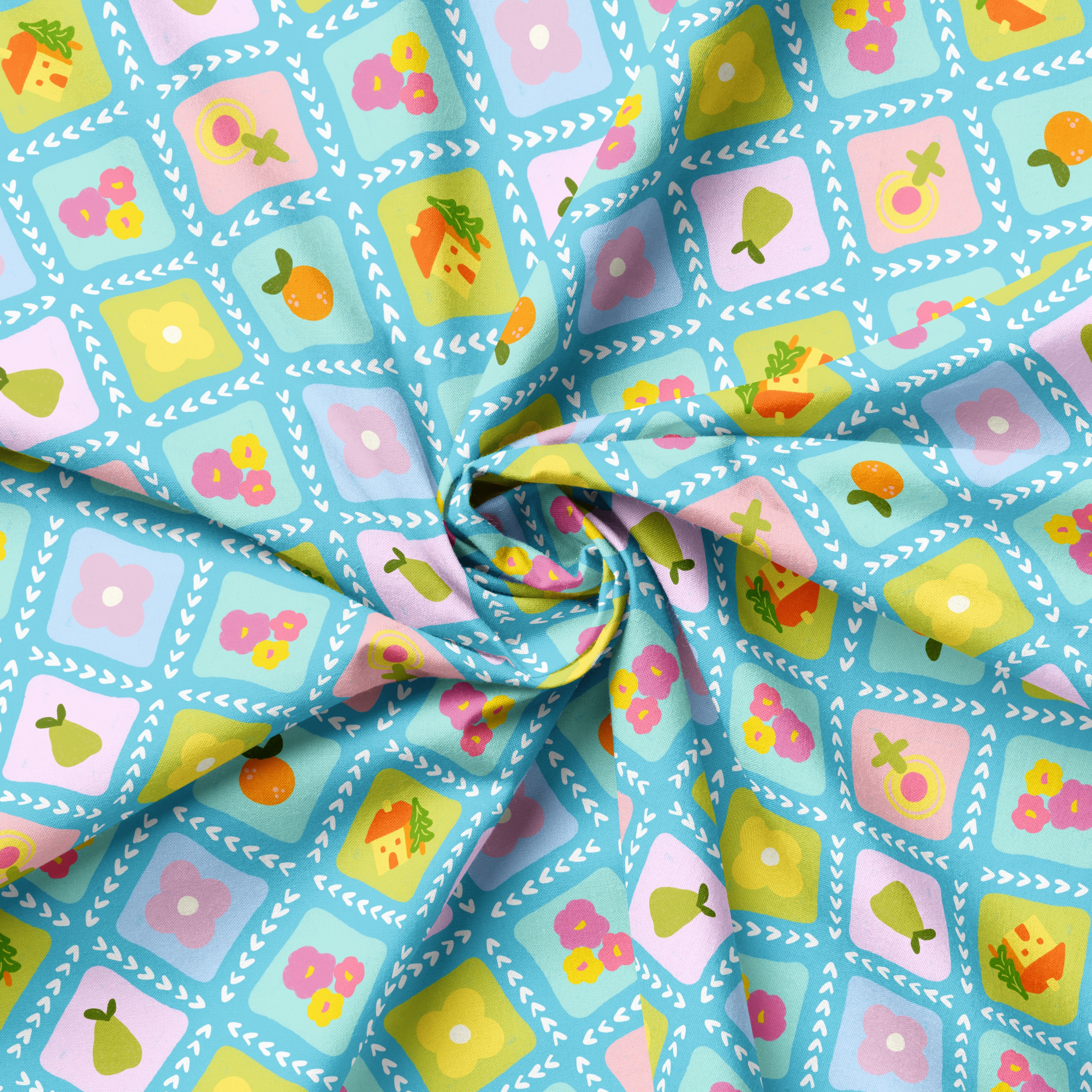 Cottage Breeze Blue | Fabric by the Metre