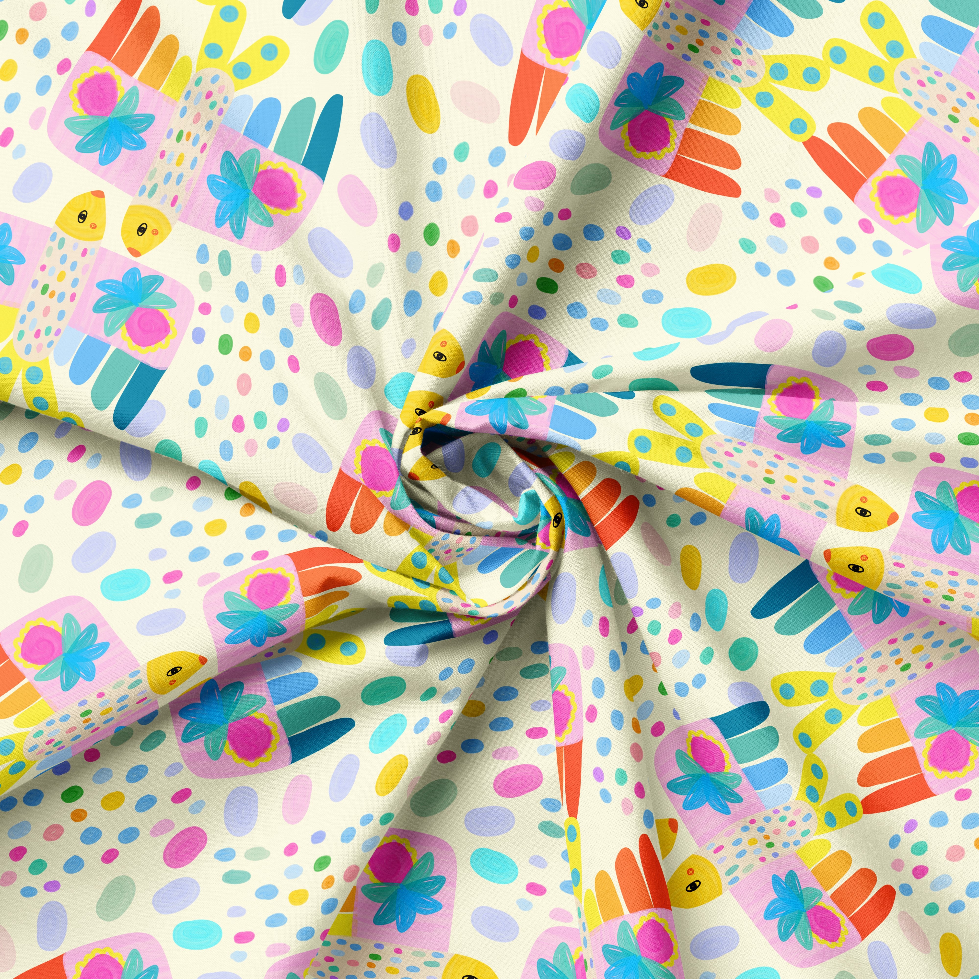 Fiesta Birds | Fabric by the Metre