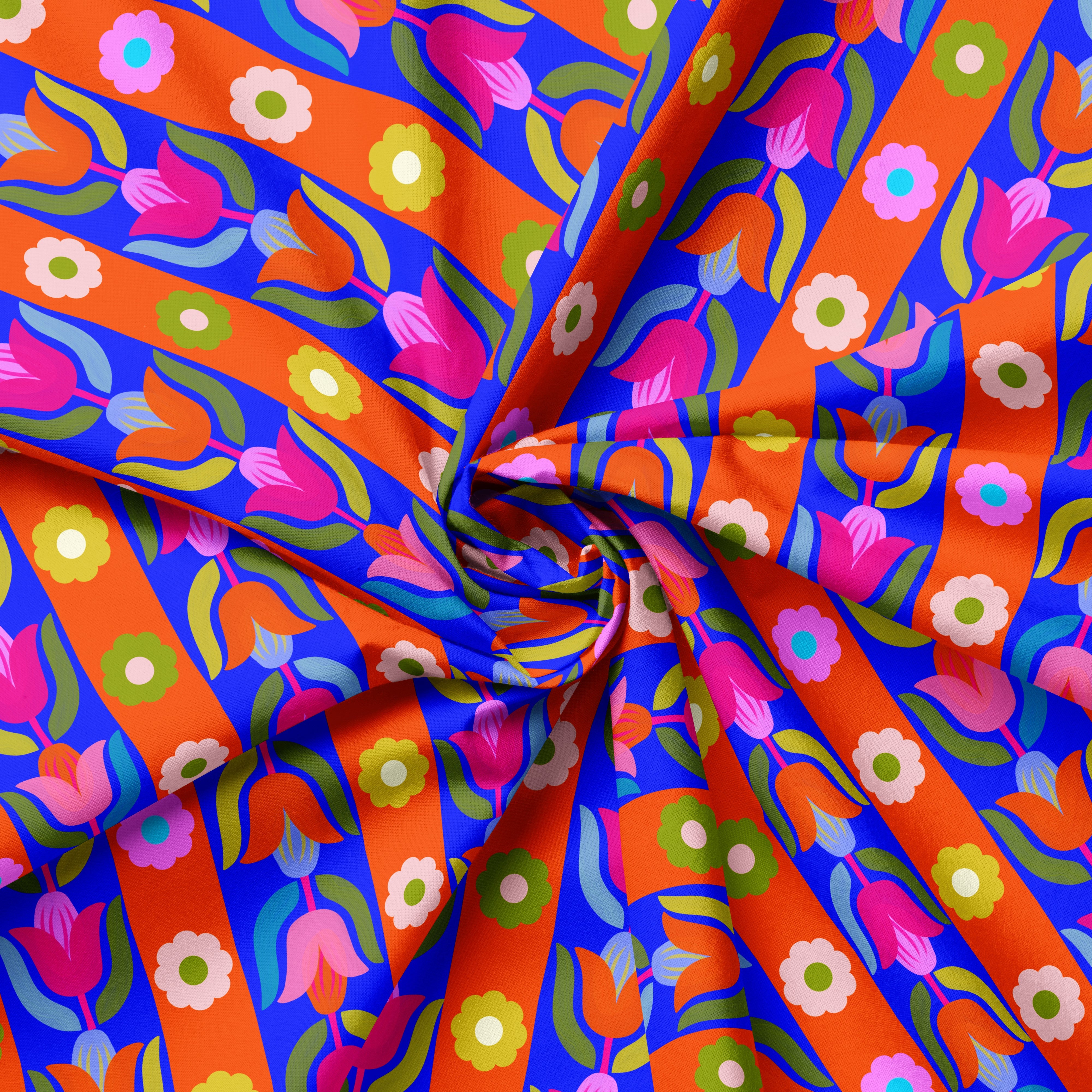 Gloria In Summer Royal | Fabric by the Metre