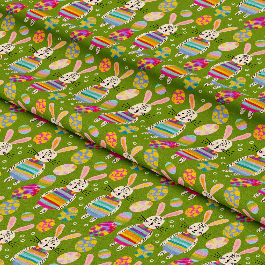 Jubilant Bunnies Egghunt | Fabric by the Metre