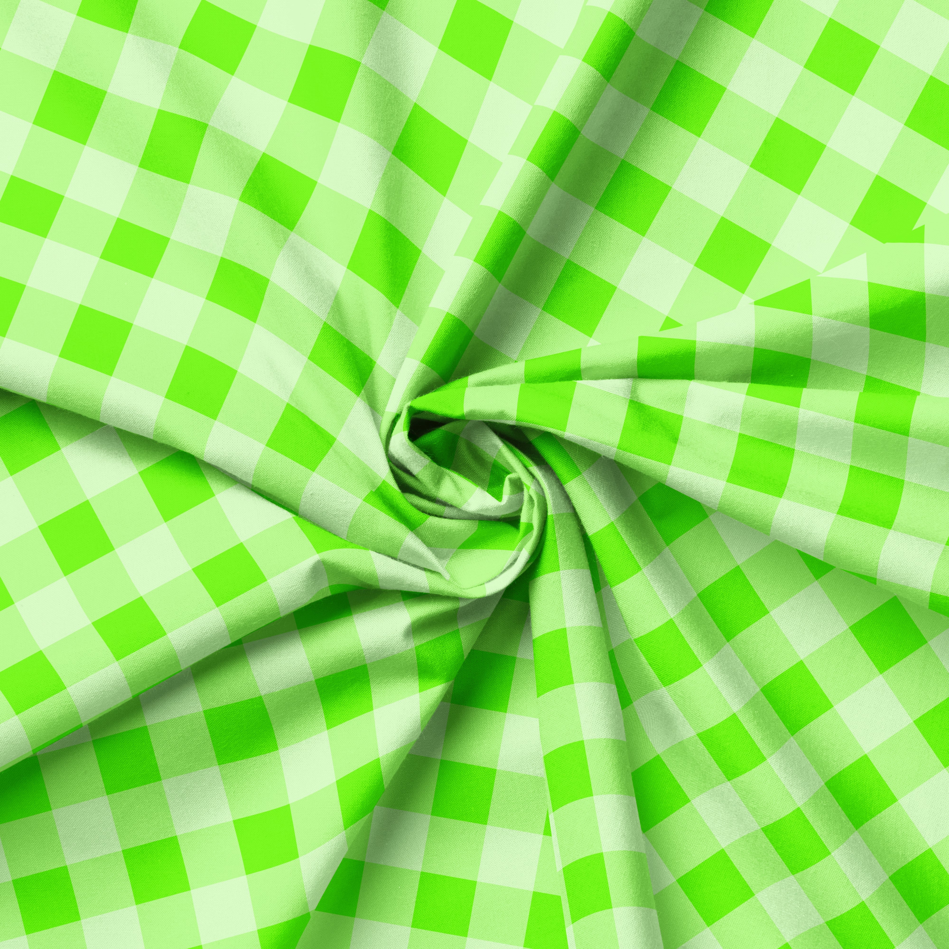 Lime Zest Gingham | Fabric by the Metre