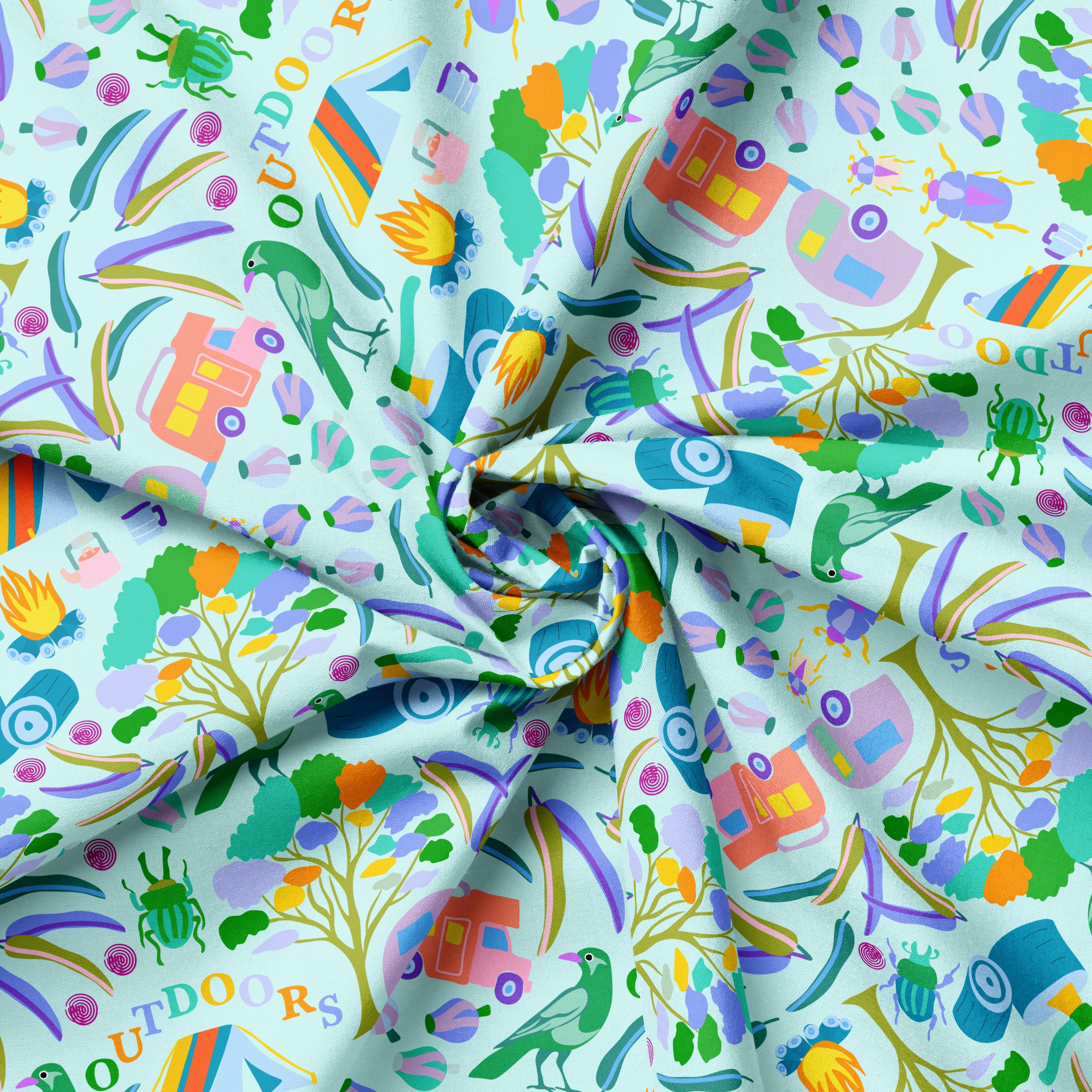 Little Oz Outdoors Sky | Fabric by the Metre