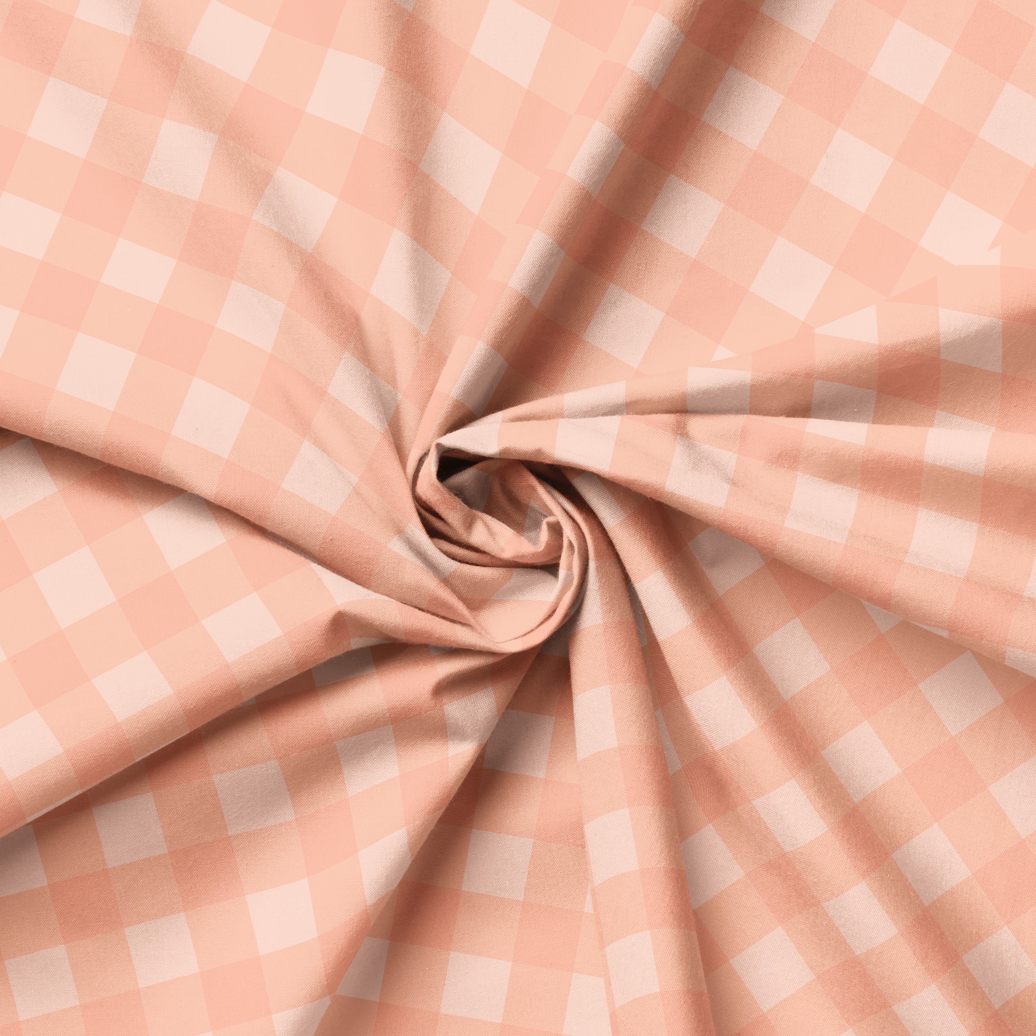 Peaches Gingham | Fabric by the Metre