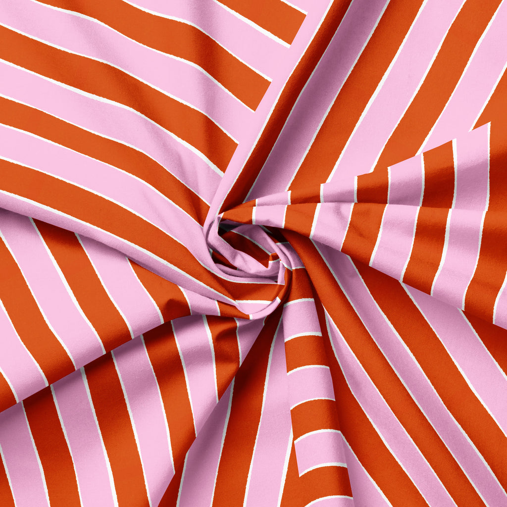 Wild Cherry Stripe | Fabric by the Metre