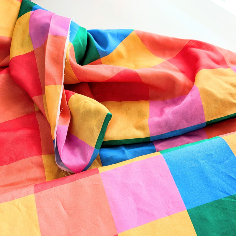 Ferry Street Check | Linen Cotton | Ready-To-Ship