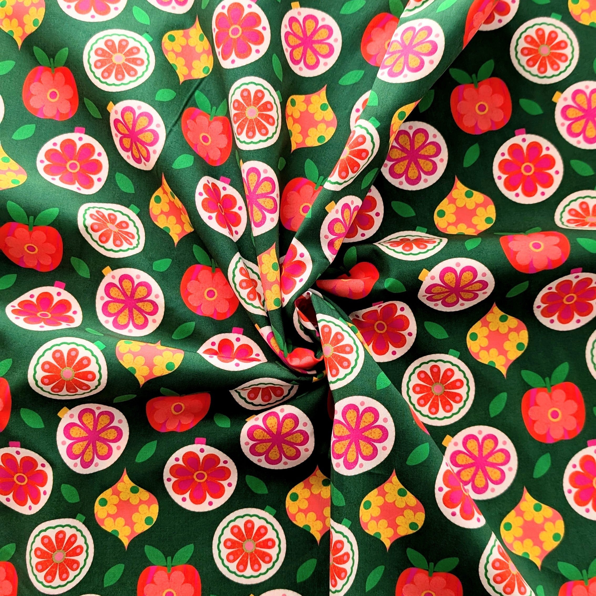 Vintage Felt Decor Emerald | Fabric by the Metre