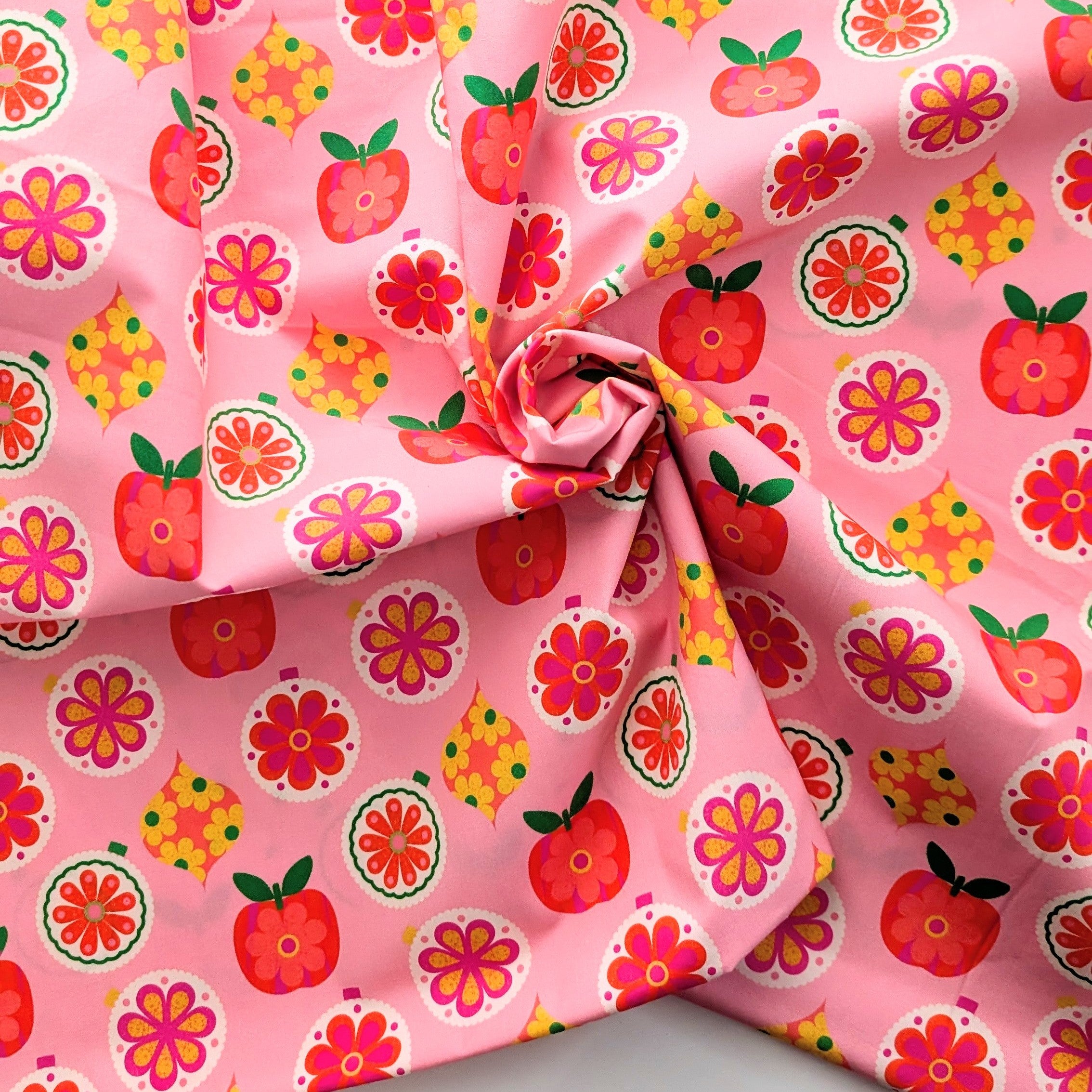 Vintage Felt Decor Pink | Fabric by the Metre
