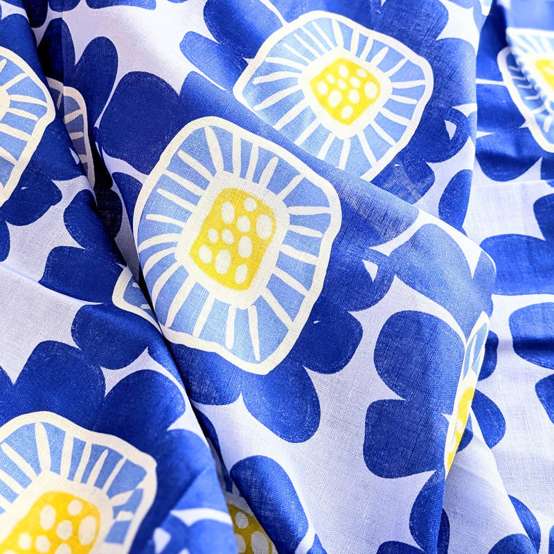 Riku Flower Seaside | Linen Cotton | Ready-To-Ship